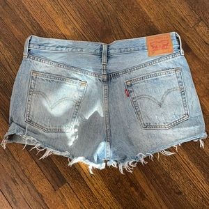 Levi’s shorts, distressed, size 32